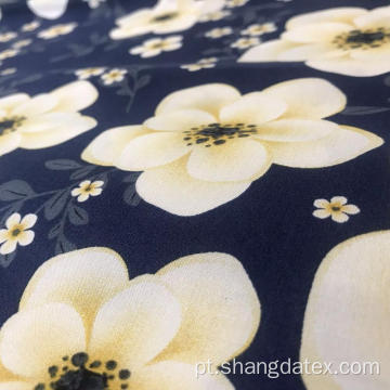 Venda quente flor Design Rayon tela impressão tecido